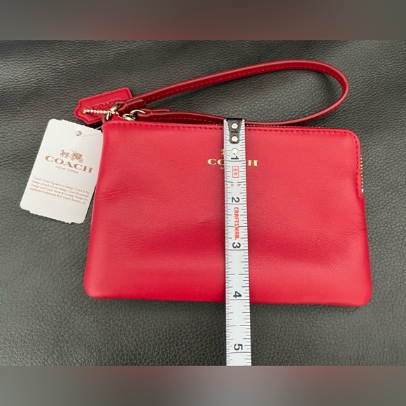 Coach Leather Wristlet in Red - Picture 11 of 11